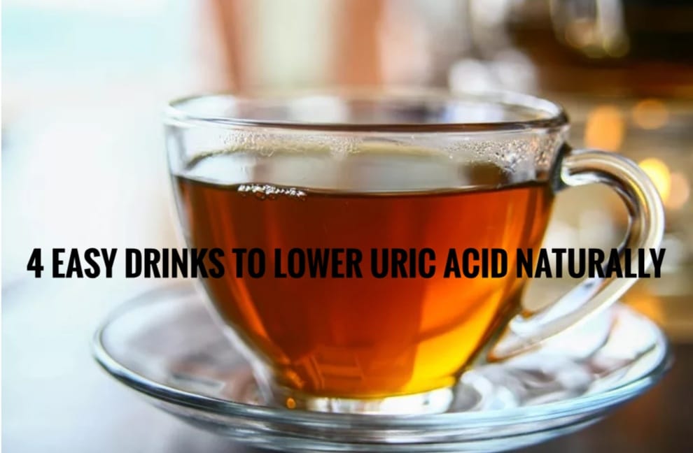 “4 Easy Drinks to Lower Uric Acid Naturally”